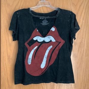 Rolling Stones Cropped Shirt